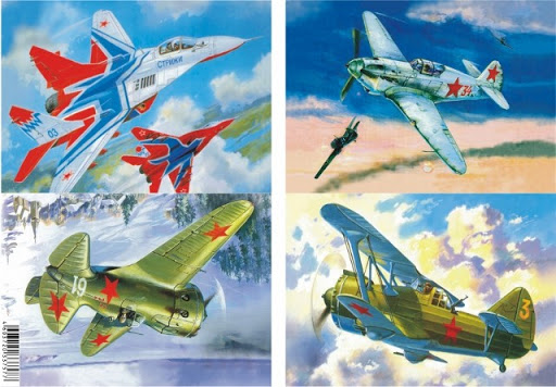 картинка Карта  для декупажа А4 ''Самолеты'', 54г/м2 от магазина Mokos