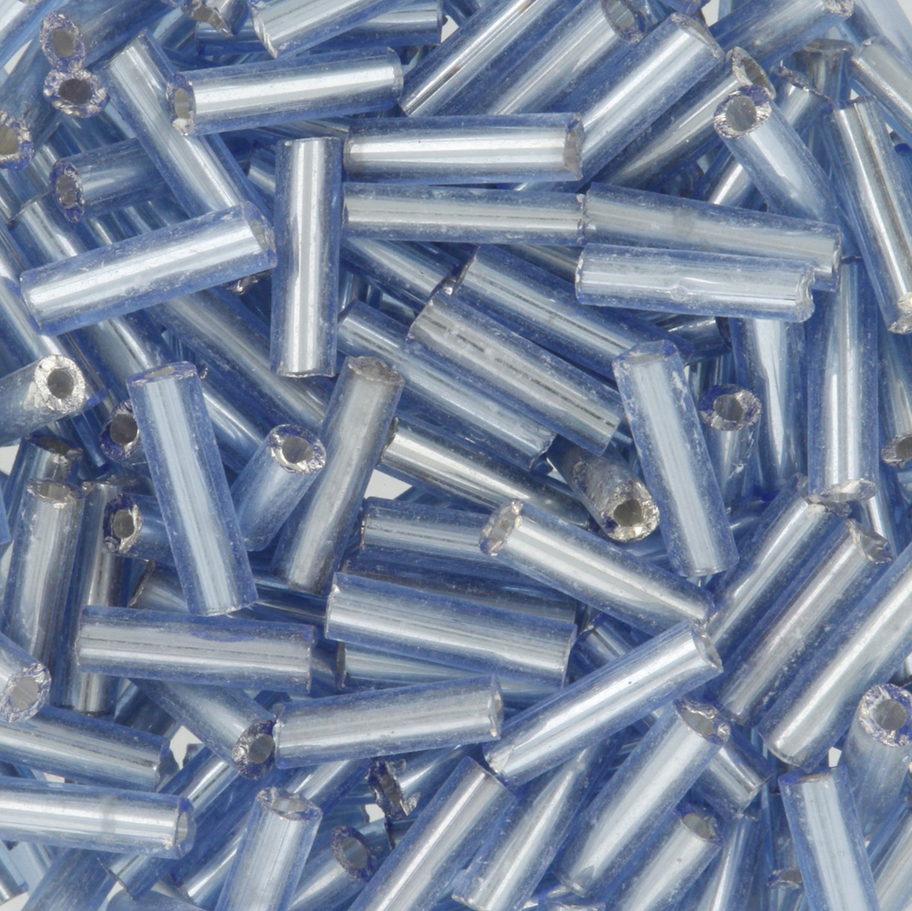 картинка Бисер Zlatka стеклярус GG 10 г 0026 св.синий от магазина Mokos