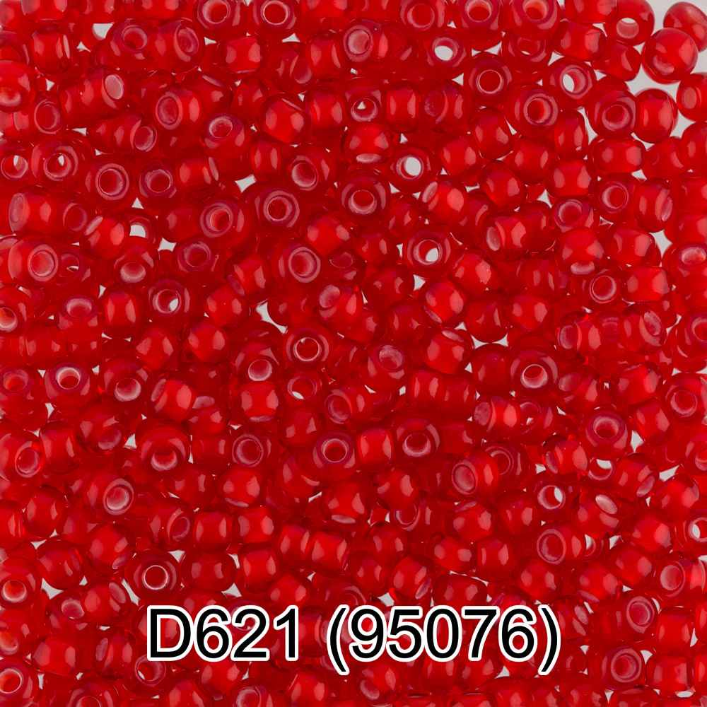 картинка Бисер Чехия круглый 10/0 5 г D621 красный от магазина Mokos